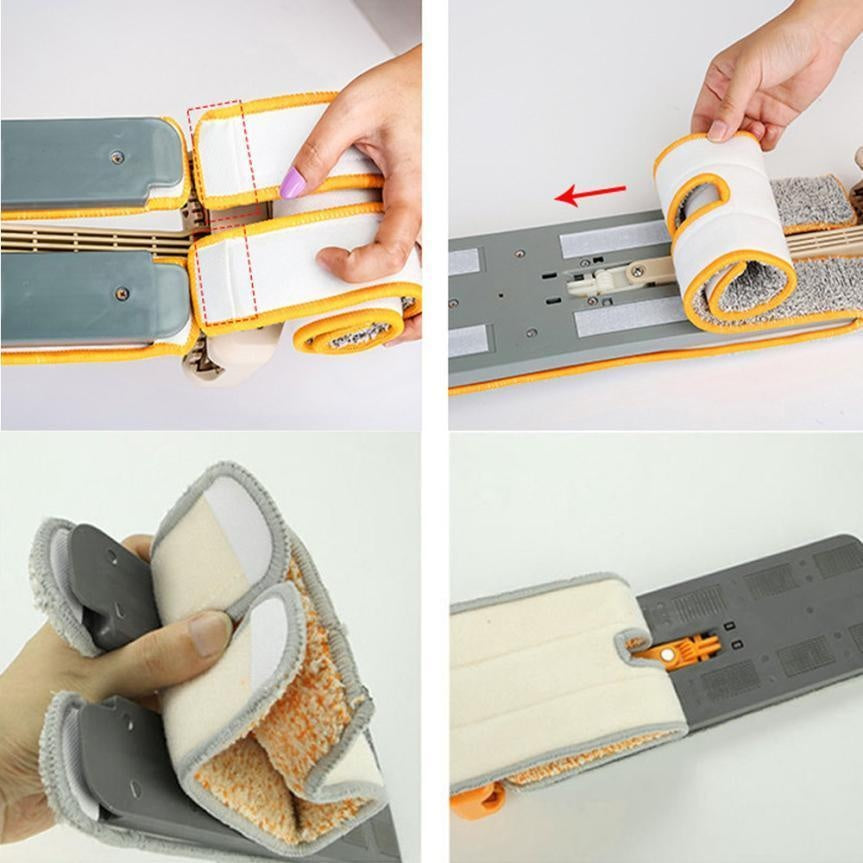 Doppelseitiger Mop - Zwei Stück Extra Mop-Pads | Karnz