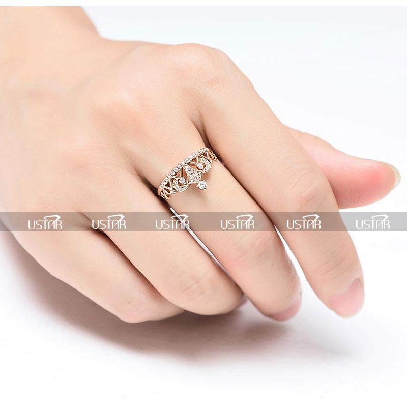 Cubic Zirkonia Prinzessin Krone Ring | Karnz