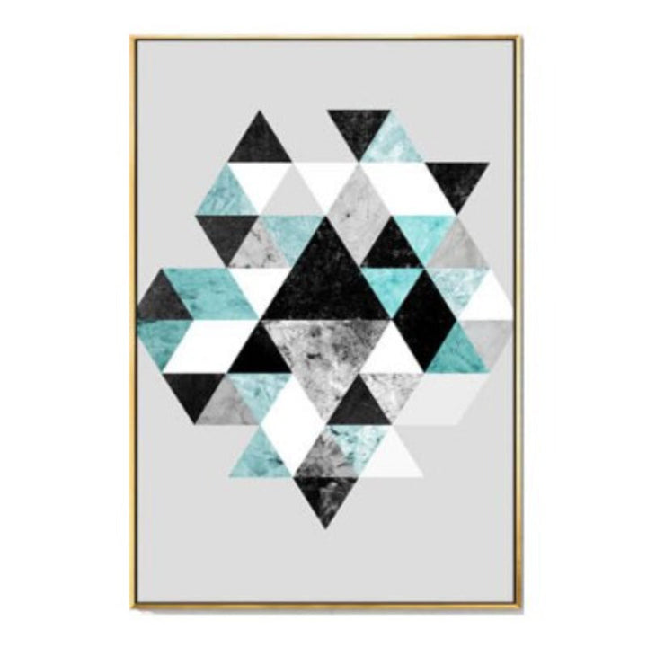 Geometrische Kunst - Leinwand Wandkunst Gemälde
