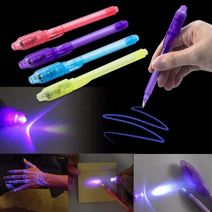 SecretTxt - 2 in 1 UV Schwarzlicht Unsichtbare Tinte Stift | Karnz