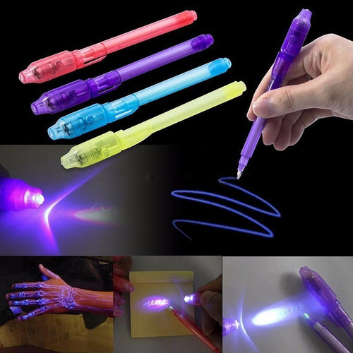 SecretTxt - 2 in 1 UV Schwarzlicht Unsichtbare Tinte Stift | Karnz