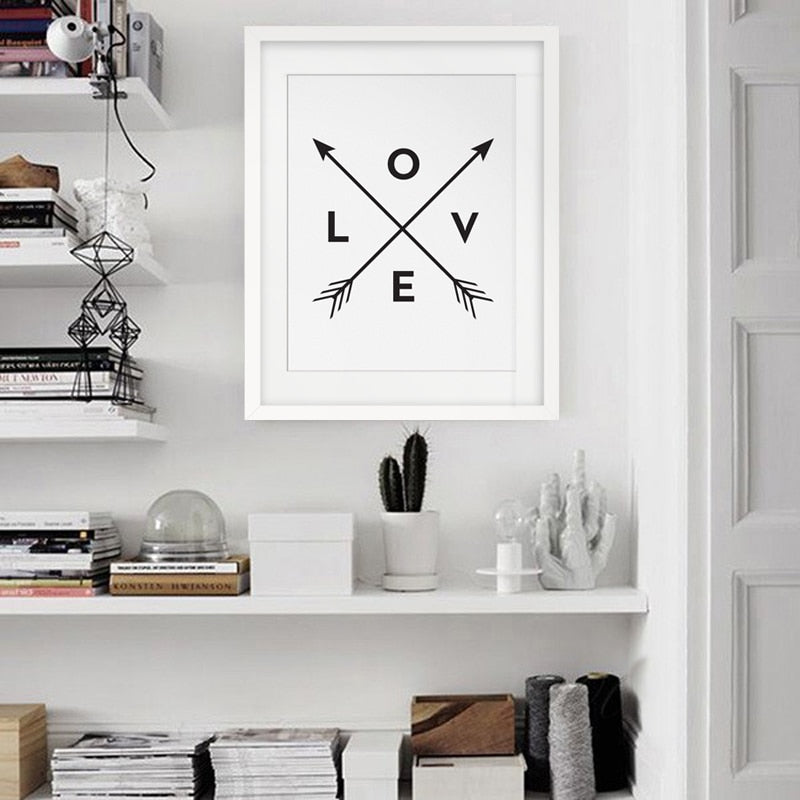 Arrows Of Love - Leinwand Wandkunst Gemälde