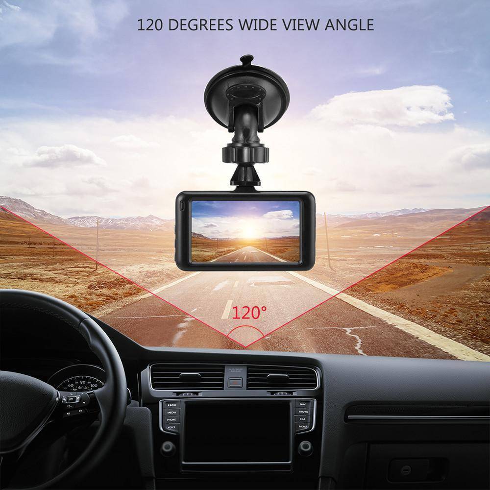 Karnz | 3 Zoll Dash Kamera Auto DVR Dash Cam Video Rekorder HDMI HD 1080P Camcorder Nachtsicht Bewegungserkennung Schleifenaufnahme