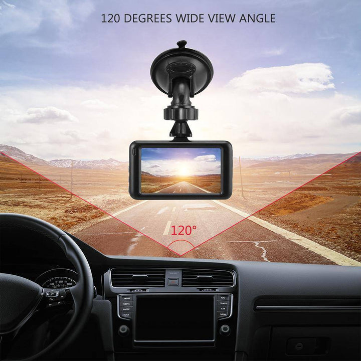 Karnz | 3 Zoll Dash Kamera Auto DVR Dash Cam Video Rekorder HDMI HD 1080P Camcorder Nachtsicht Bewegungserkennung Schleifenaufnahme