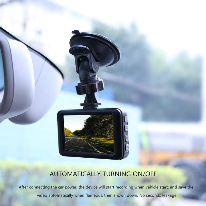 Karnz | 3 Zoll Dash Kamera Auto DVR Dash Cam Video Rekorder HDMI HD 1080P Camcorder Nachtsicht Bewegungserkennung Schleifenaufnahme