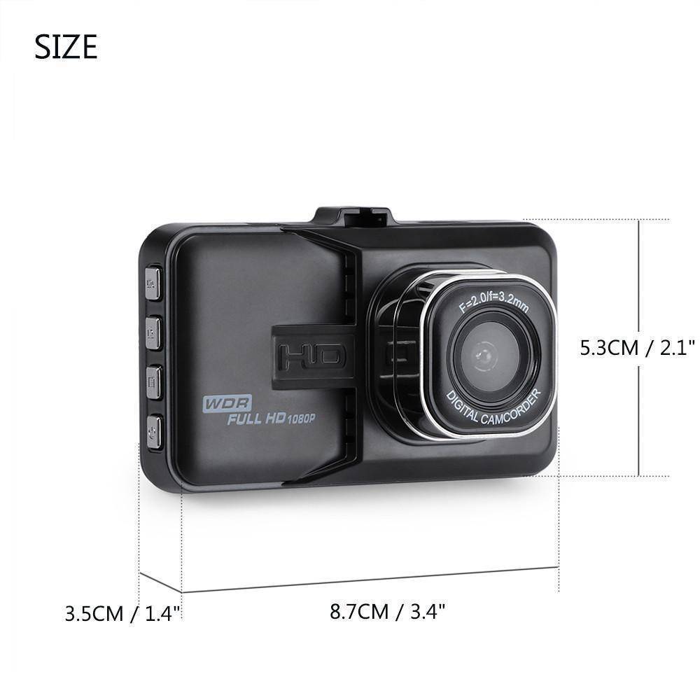 Karnz | 3 Zoll Dash Kamera Auto DVR Dash Cam Video Rekorder HDMI HD 1080P Camcorder Nachtsicht Bewegungserkennung Schleifenaufnahme