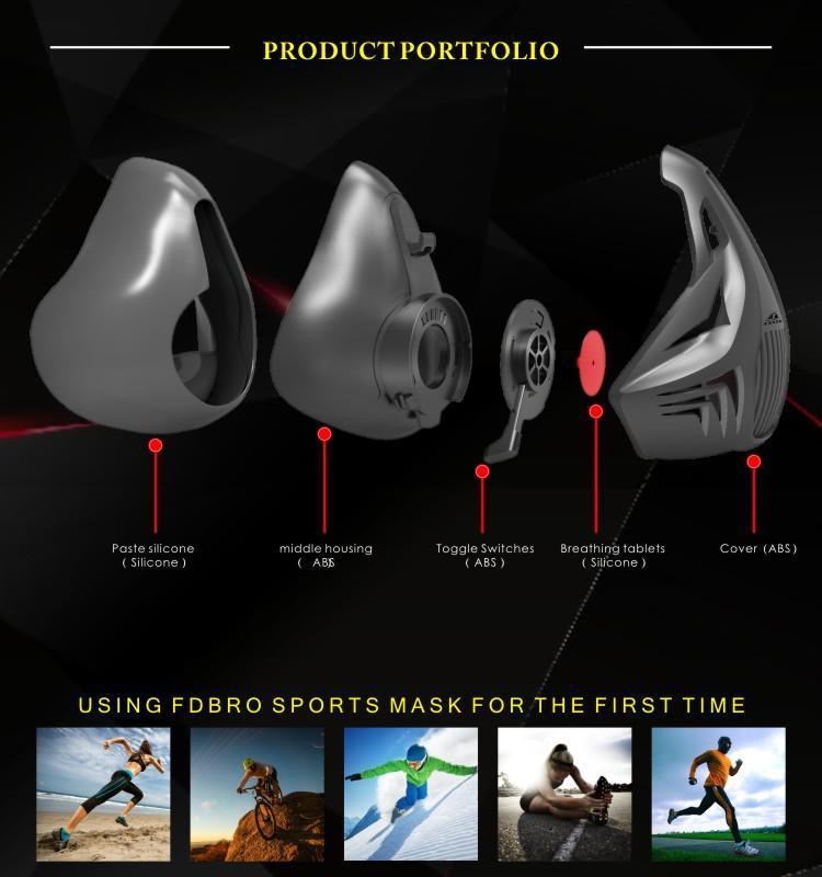 Karnz | Sport Training Fitness Maske für Höhentraining