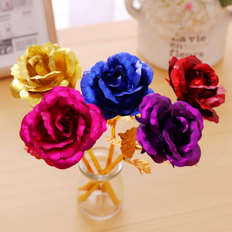 24k vergoldete Rose | Inklusive Zertifikat und luxuriösem Geschenkkarton