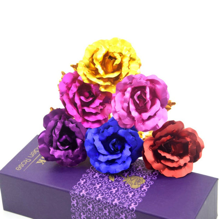 24k vergoldete Rose | Inklusive Zertifikat und luxuriösem Geschenkkarton