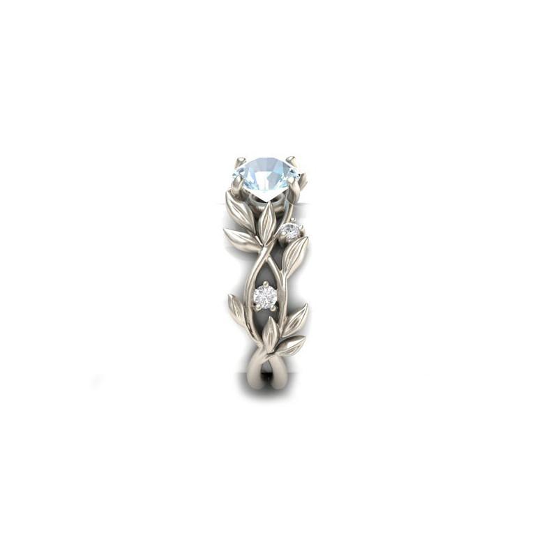 Weinblatt Kristall Blume Vintage Ring | Karnz