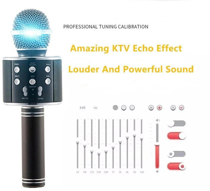 Karnz | Kabelloses Magic Karaoke Mikrofon – Bluetooth Karaoke Mikrofon