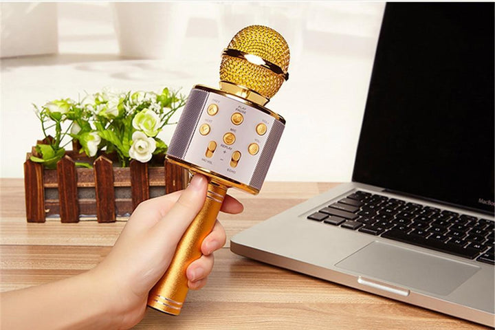 Karnz | Kabelloses Magic Karaoke Mikrofon – Bluetooth Karaoke Mikrofon
