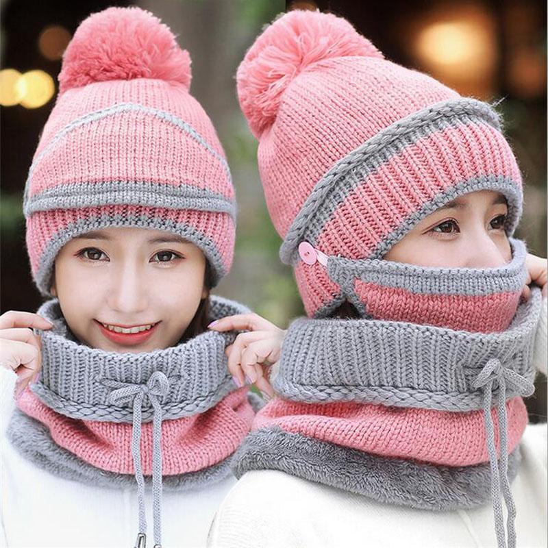 3 In 1 Beanie Mütze Schal und Maske | Karnz