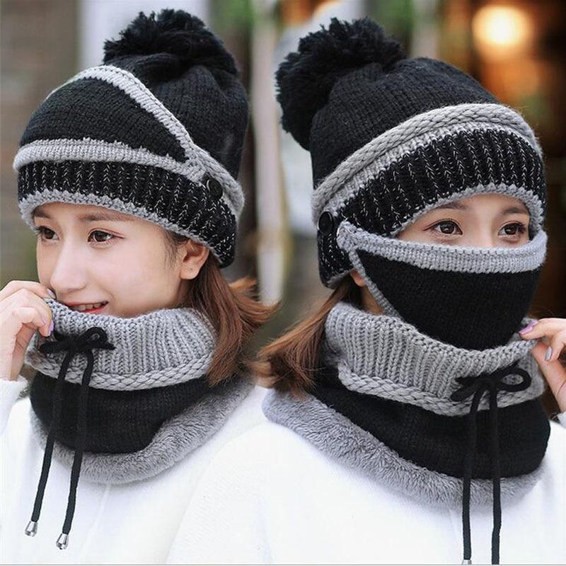 3 In 1 Beanie Mütze Schal und Maske | Karnz