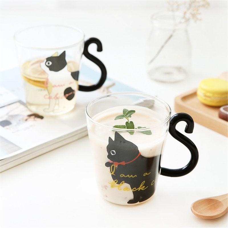 Meow - Glas Katze Tasse | Karnz