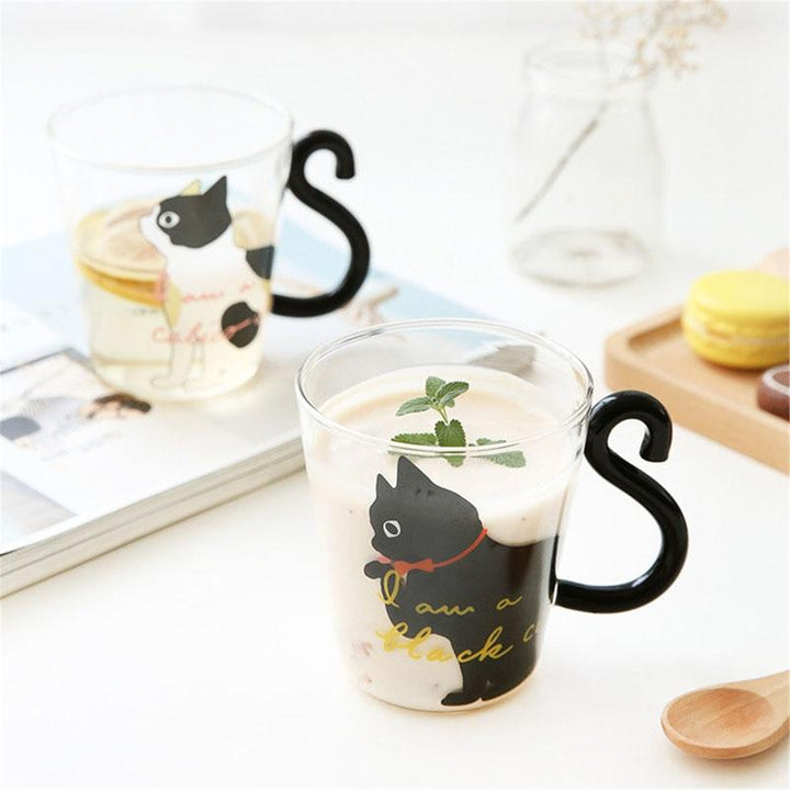 Meow - Glas Katze Tasse | Karnz