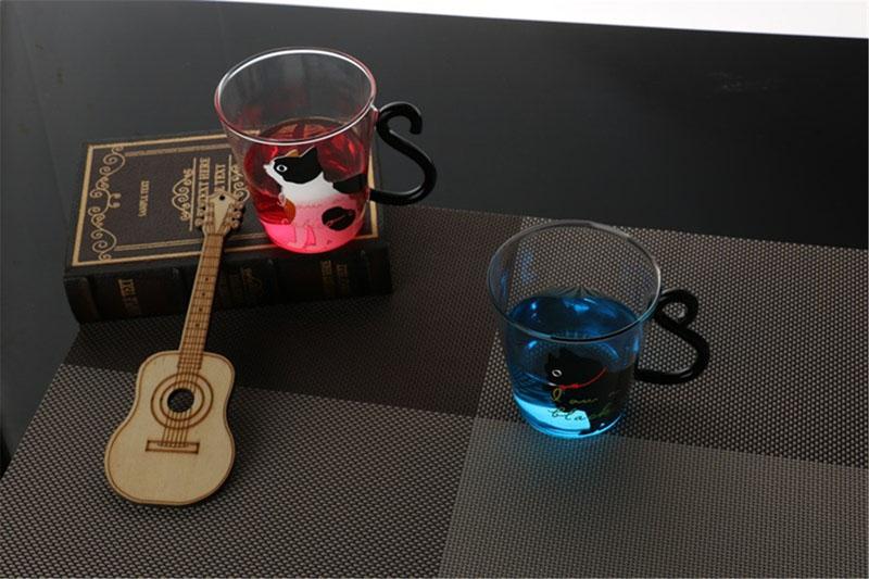 Meow - Glas Katze Tasse | Karnz