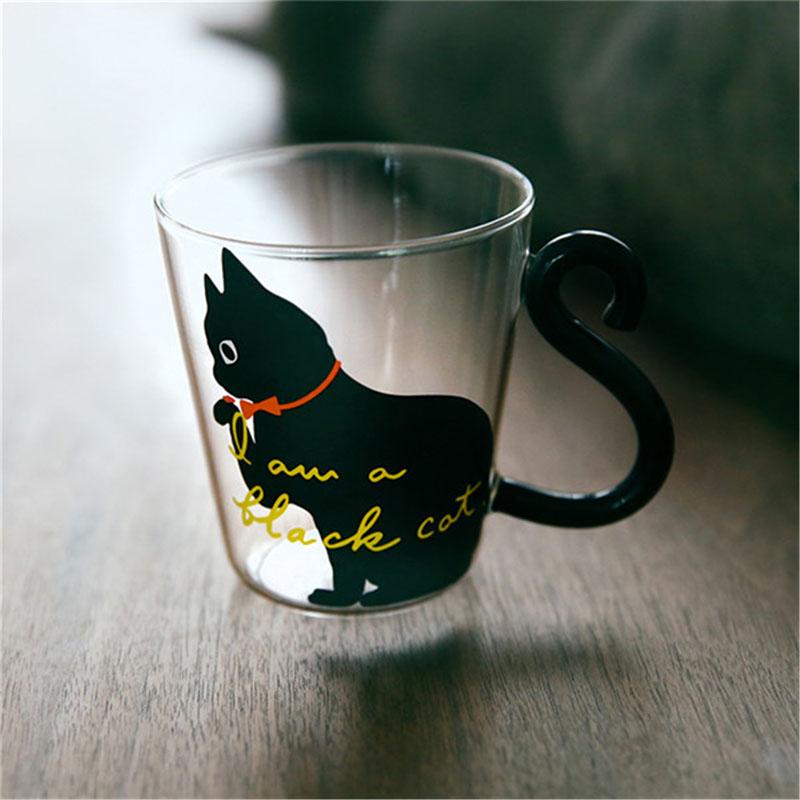 Meow - Glas Katze Tasse | Karnz