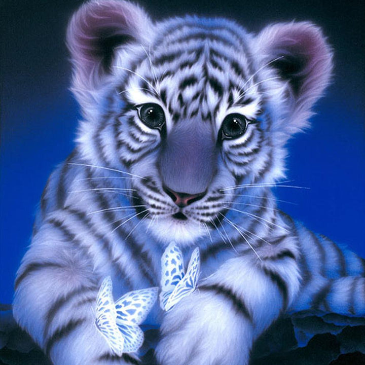 Verspielt Baby Tiger - GemPaint Kit | Karnz