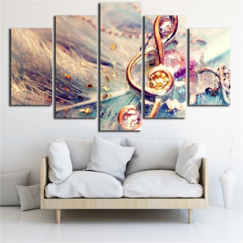 Abstrakte Musiknote - Leinwand Wandkunst Gemälde