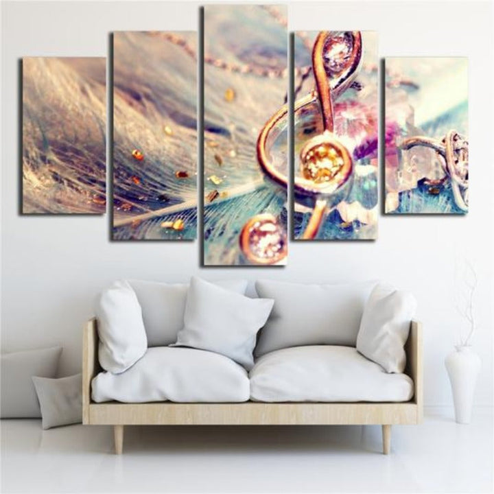 Abstrakte Musiknote - Leinwand Wandkunst Gemälde