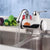Montierte Kunststoff Deck Weiß LED Digital Tankless Elektrischer Instant Wasserhahn | Karnz
