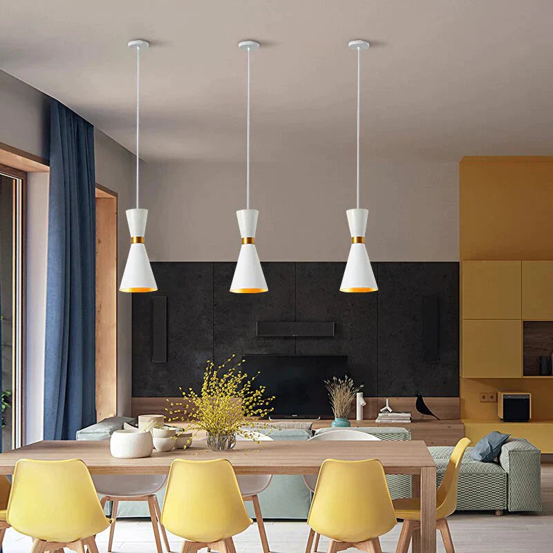 Moderne Cord-Pendelleuchte aus Aluminium – LED-kompatibel
