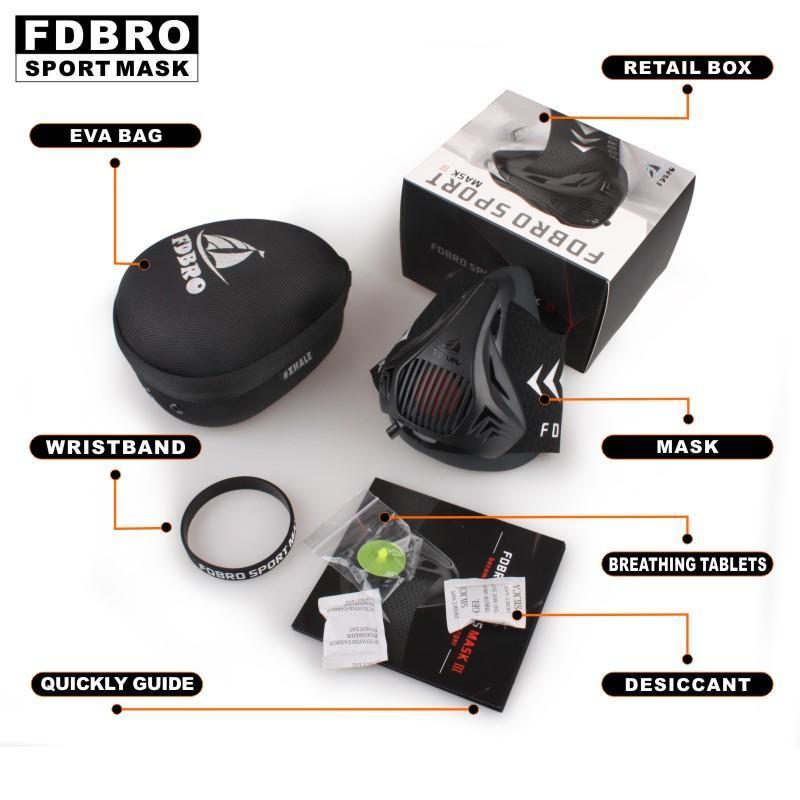 Karnz | Sport Training Fitness Maske für Höhentraining