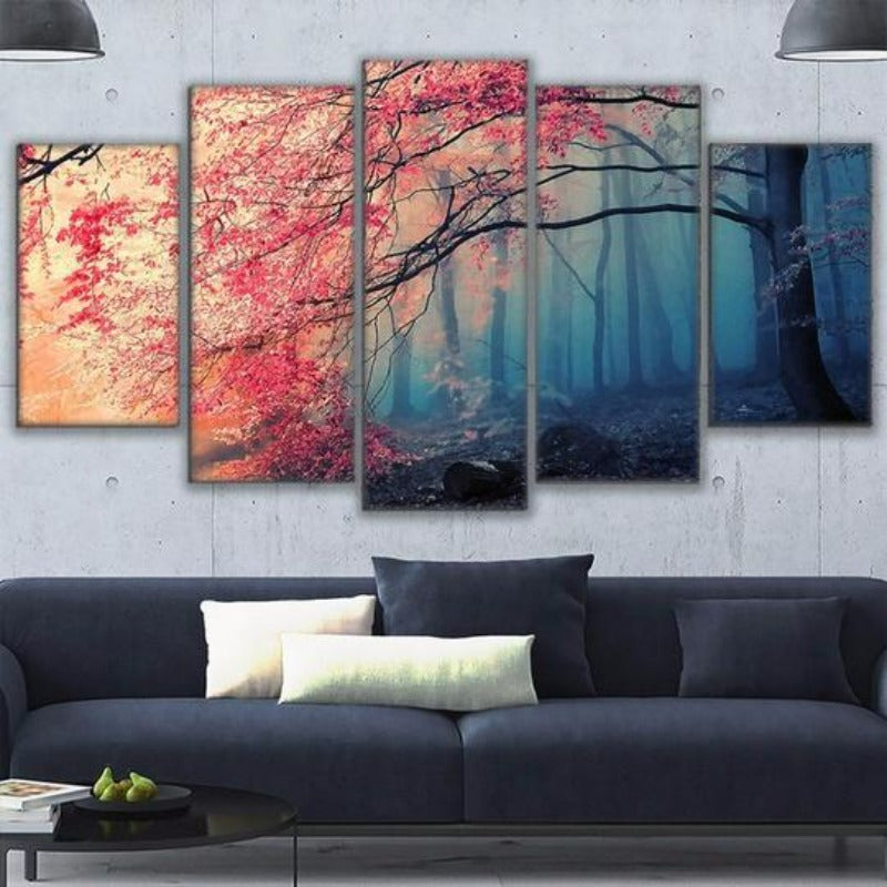 Kirschblüten-Canvas Wandkunst Gemälde