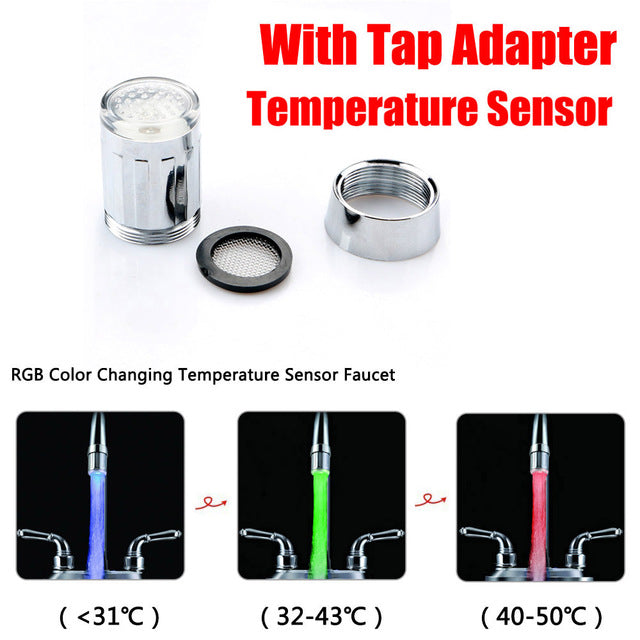 Bunter Temperatur-Sensor Wasserhahn