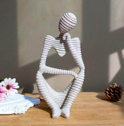 Kreative europäische Denkfigur Skulptur Wohnkultur