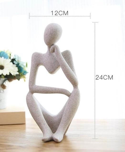 Kreative europäische Denkfigur Skulptur Wohnkultur