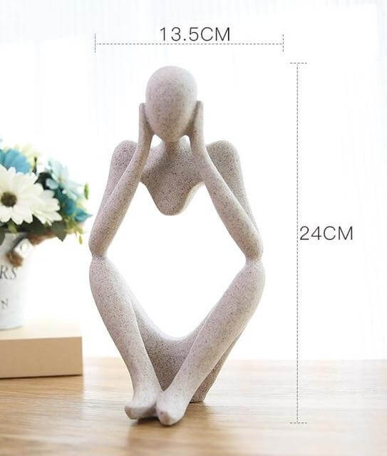 Kreative europäische Denkfigur Skulptur Wohnkultur