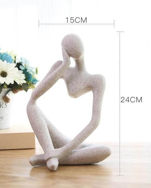 Kreative europäische Denkfigur Skulptur Wohnkultur