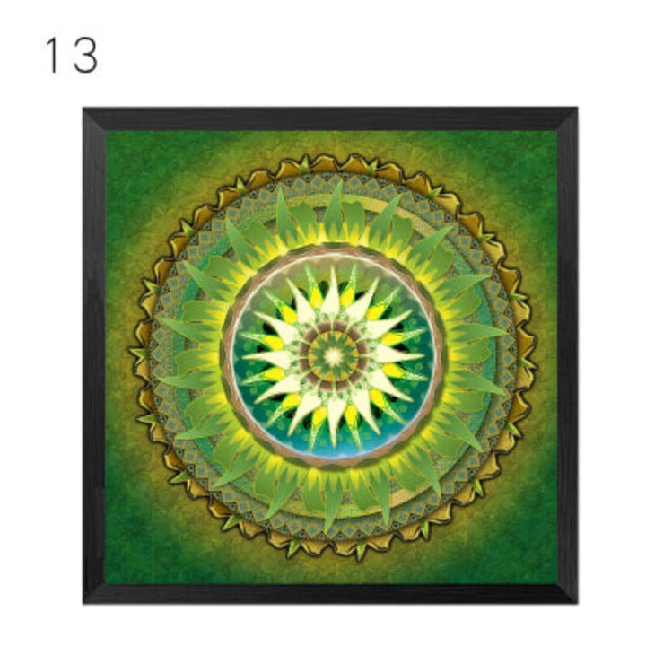 Mandala Ornament Thangka Yoga - Leinwand Wandkunst Malerei