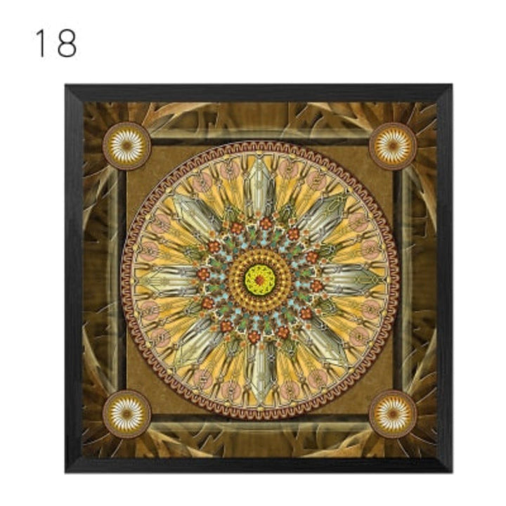 Mandala Ornament Thangka Yoga - Leinwand Wandkunst Malerei