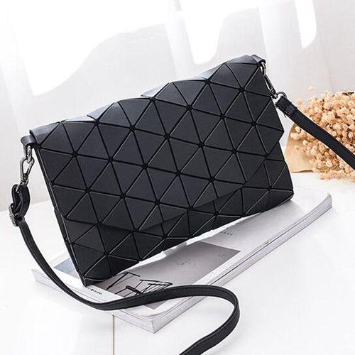 Abstract Geometric Matte Schultertasche | Karnz