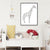 Minimalistische Giraffengeometrie - Leinwanddruck