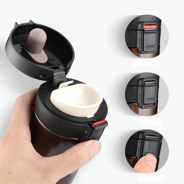 Coffee On The Go - Doppelwandige Vakuum Thermo Tasse | Karnz