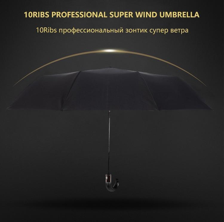 Karnz | Premium Classic Englisch Stil Automatischer Regenschirm Wind Resistant