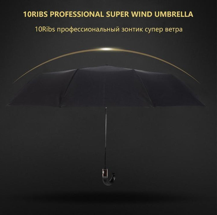 Karnz | Premium Classic Englisch Stil Automatischer Regenschirm Wind Resistant