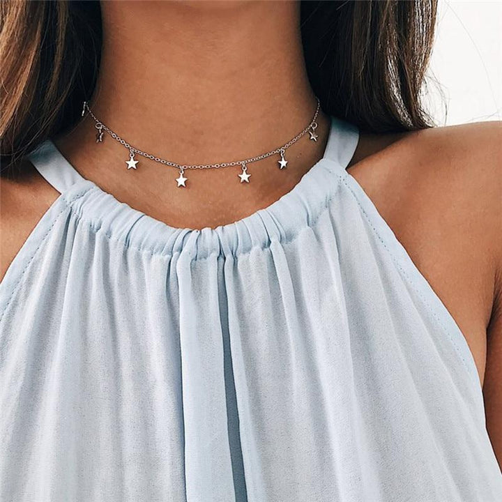 Mehrschichtige Boho Tropfenhalsketten | Karnz