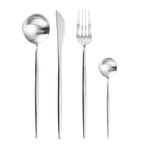 Silber Edelstahl Besteckset | Karnz
