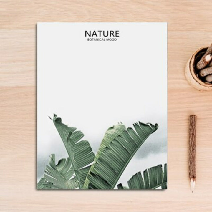 Nordische Natur, tropisches grünes Blatt - Leinwandbild