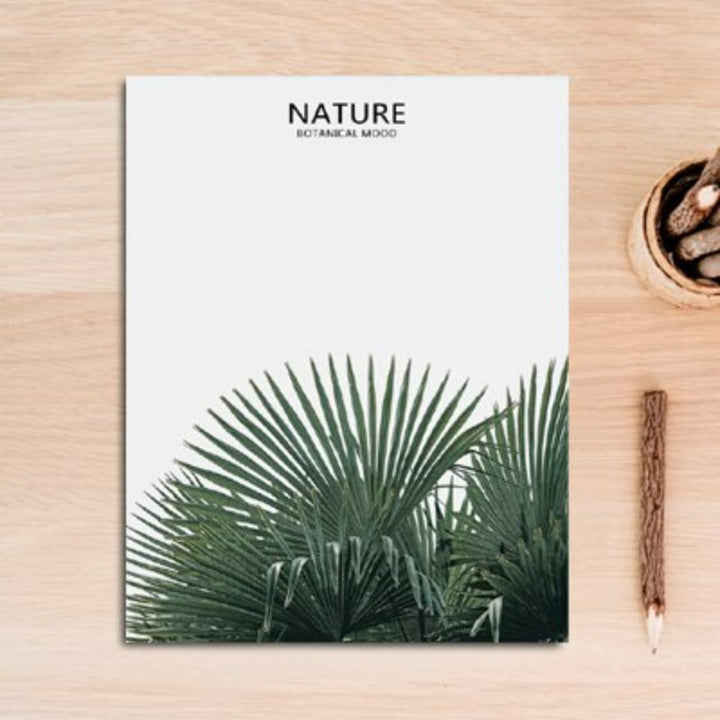 Nordische Natur, tropisches grünes Blatt - Leinwandbild