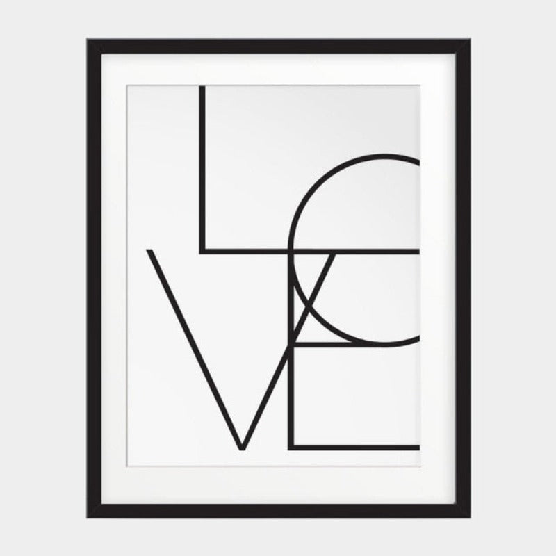 Schwarz & Weiß Nordic Inspirierende Lebenszitate - Leinwand Wandkunst Gemälde