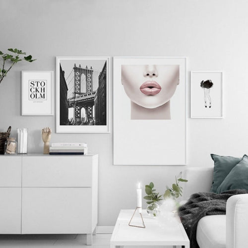 Minimalistische Mode - Leinwand Wandkunst Malerei