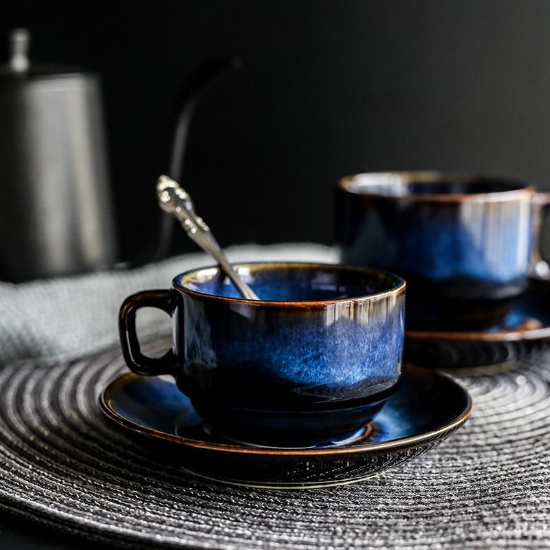 Cat Eye Blue Keramiktasse | Karnz