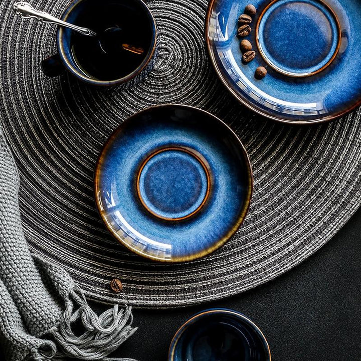 Cat Eye Blue Keramiktasse | Karnz