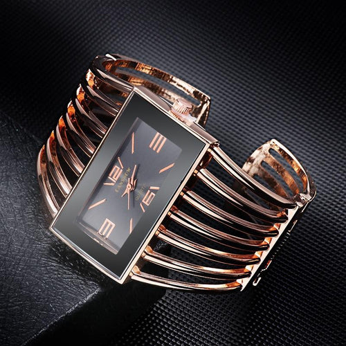 Karnz | Stylische Vollstahl-Armbanduhr für Frauen
